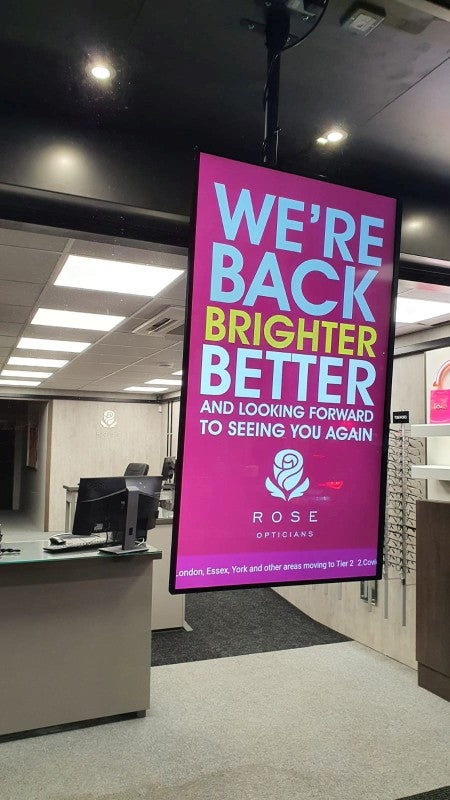 55" HIGH VIBRANCE ANDROID ADVERTISING DISPLAY