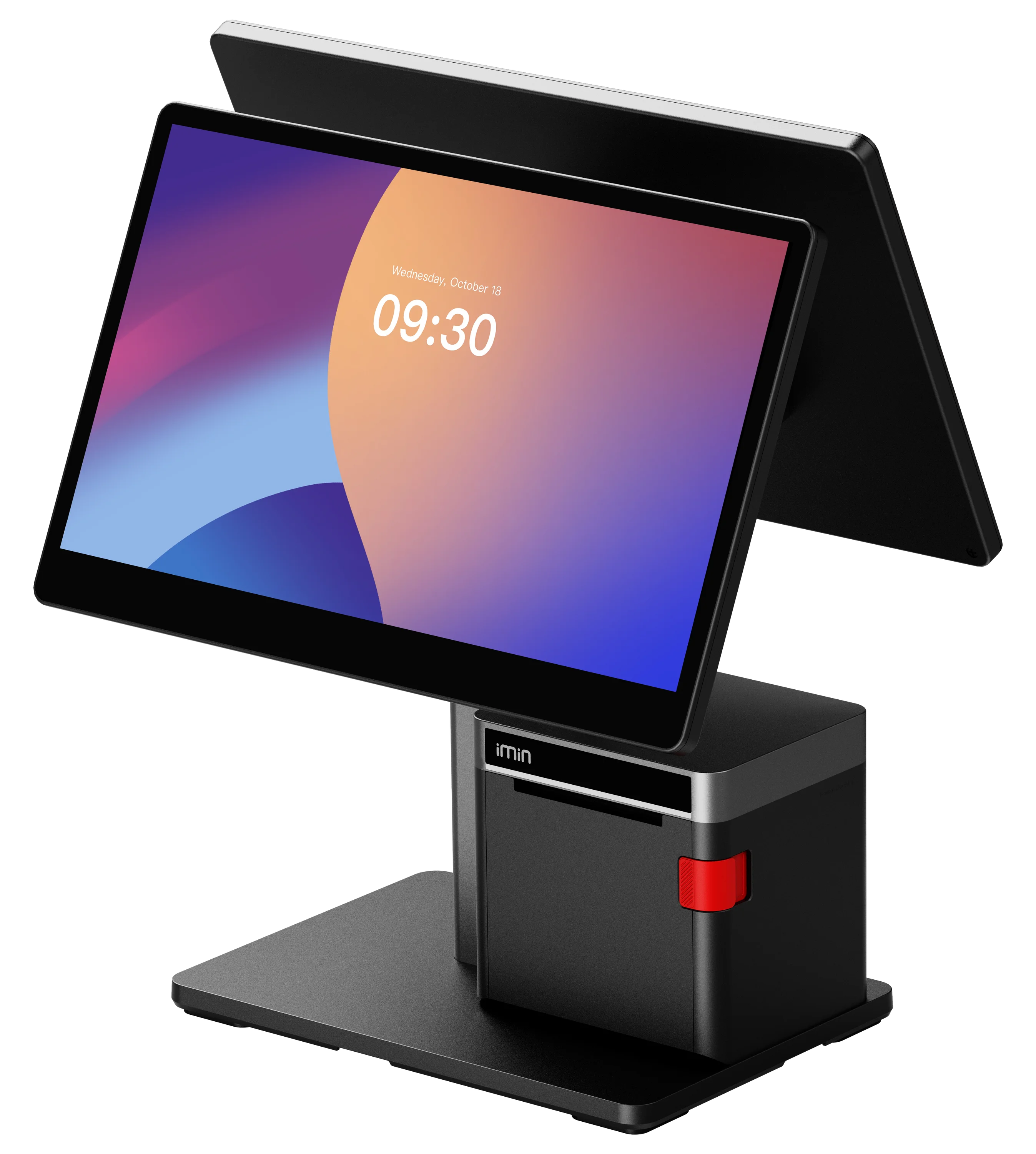 IMIN SWAN 2 (PRINTER) ANDROID 13 8-CORE, 2.0GHZ 15.6"FHD+15.6"FHD WIFI6 BT NFC 80MM PRINTER 4GB+64GB BLACK
