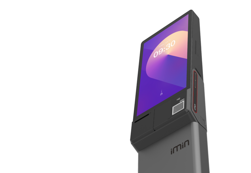 IMIN HERON 1 ANDROID 15 8-CORE, 2.0GHZ 23.8" WIFI 6 BT NFC 80MM PRINTER SINGLE CAMERA STANDARD SCANNER GMS BLACK 4GB+64GB
