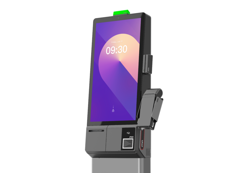 IMIN HERON 1 (RETAIL EDITION) ANDROID 15 8-CORE, 2.0GHZ 23.8" WIFI 6 BT NFC 80MM PRINTER SINGLE CAMERA RETAIL SCANNER GMS BLACK 8GB+128GB