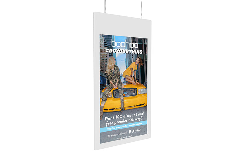 55" Hanging Double-Sided Window Display
