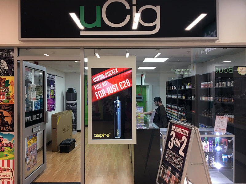43" Hanging Double-Sided Window Display