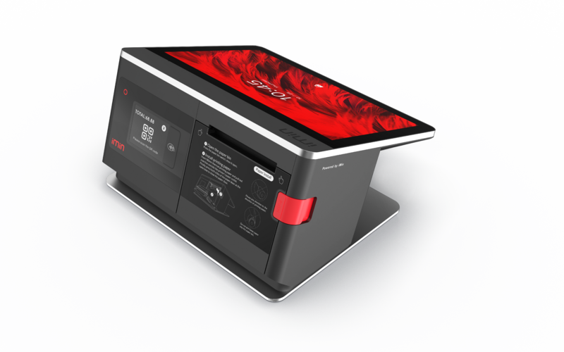 IMIN FALCON 1 ANDROID 11 10.1" SECONDARY 2.4" 8-CORE 2.0GHZ 0.3MP CAMERA 80MM PRINTER WIFI LTE BT GNSS NFC 4GB+32GB BLACK GMS