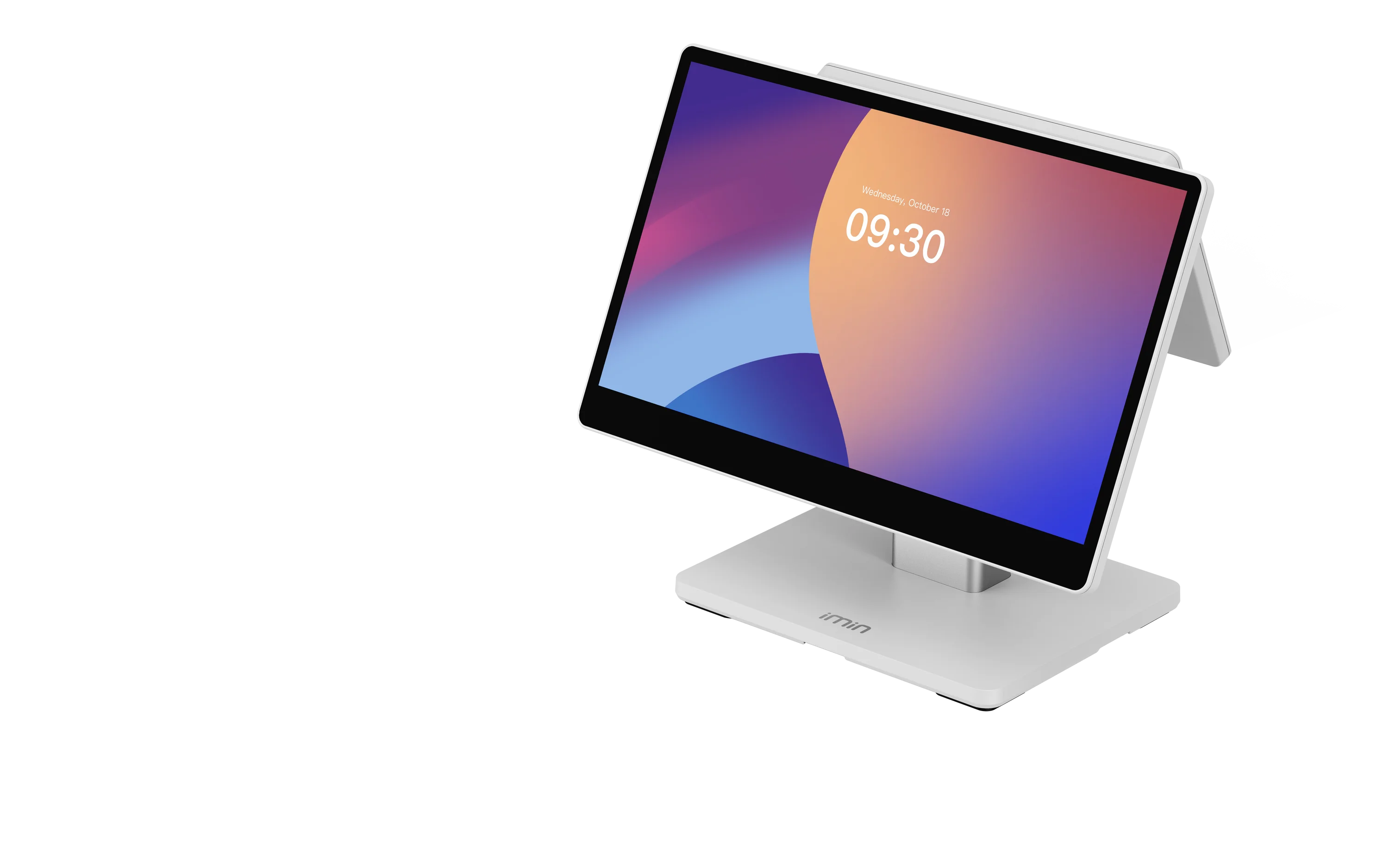 IMIN  SWAN 2  ANDROID 13  8-CORE, 2.0GHZ  15.6"HD+10.1"HD  WIFI6  BT  4GB+32GB  WHITE  2ND TP