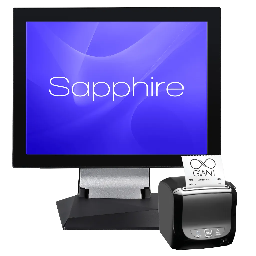 SAM4S SAPPHIRE 15" BLACK INTEL ALDER LAKE N95 WITH WINDOWS 11 IOT