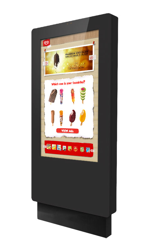 43" FREESTANDING PCAP OUTDOOR TOUCH SCREEN POSTER