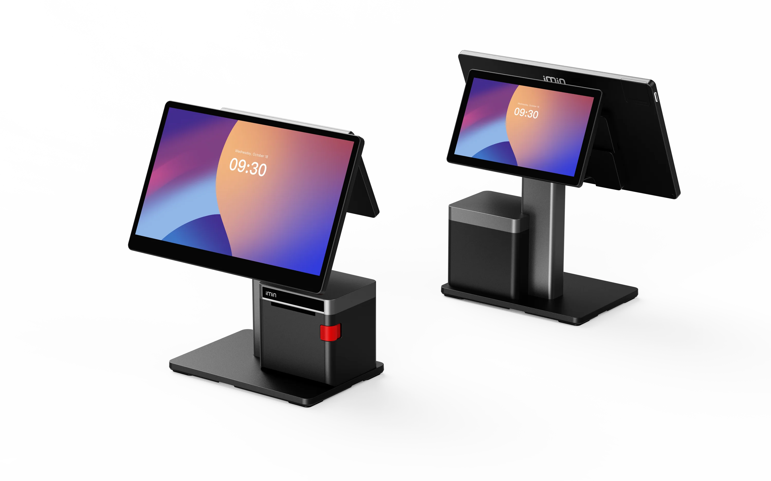 IMIN  SWAN 2 (PRINTER)  ANDROID 13  8-CORE, 2.0GHZ  15.6"FHD+10.1"HD  WIFI6  BT  NFC  80MM PRINTER  GMS  4GB+64GB  BLACK