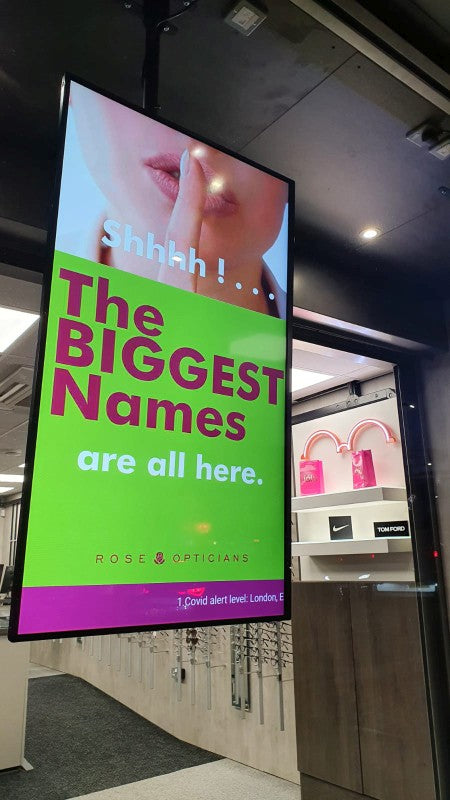 43" HIGH VIBRANCE ANDROID ADVERTISING DISPLAY