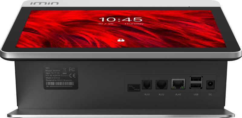 IMIN  FALCON 1  ANDROID 11  10.1"  SECONDARY 2.4"  8-CORE 2.0GHZ  0.3MP CAMERA  80MM PRINTER  WIFI  LTE  BT  GNSS  NFC  4GB+32GB  BLACK