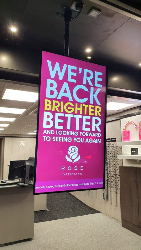 55" HIGH VIBRANCE ANDROID ADVERTISING DISPLAY