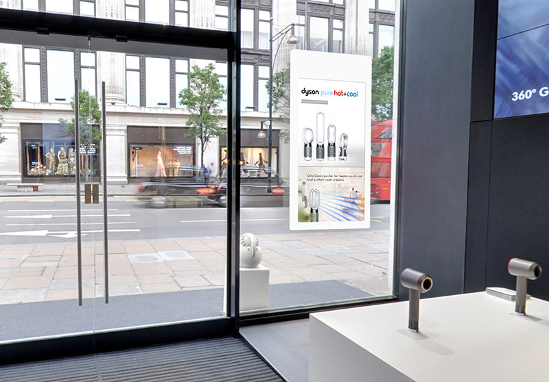 55" Hanging Double-Sided Window Display