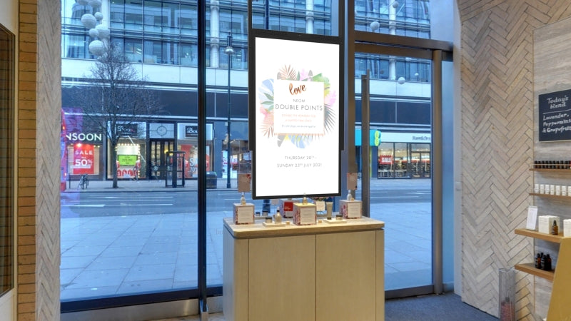 49" Ultra High Brightness Hanging Double-Sided Display [Black]