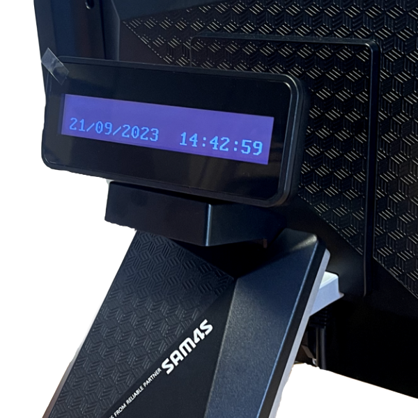 SAM4S SAPPHIRE 2 LINE DISPLAY BLACK