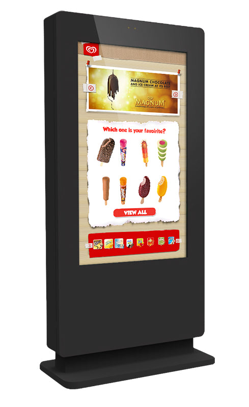 43" FREESTANDING PCAP OUTDOOR TOUCH SCREEN POSTER