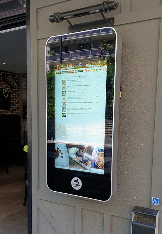 75" WALL-MOUNTED OUTDOOR DIGITAL ADVERTISING DISPLAY