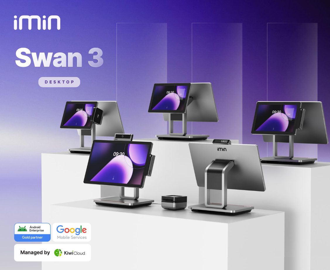 IMIN SWAN 3 ANDROID 15 8-CORE, 2.0GHZ 15.6" WIFI 6 BT GMS GREY 4GB+64GB