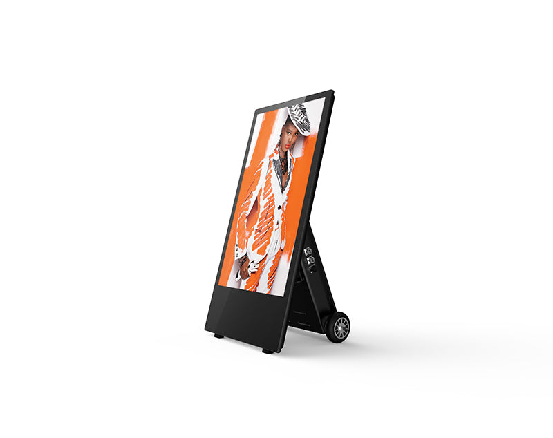 43" OUTDOOR DIGITAL ANDROID BATTERY A-BOARD BLACK - OAB43HD8-B