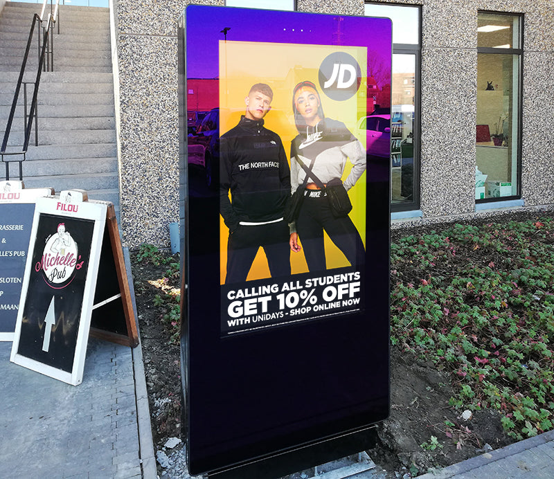 65" FREESTANDING OUTDOOR DIGITAL POSTER