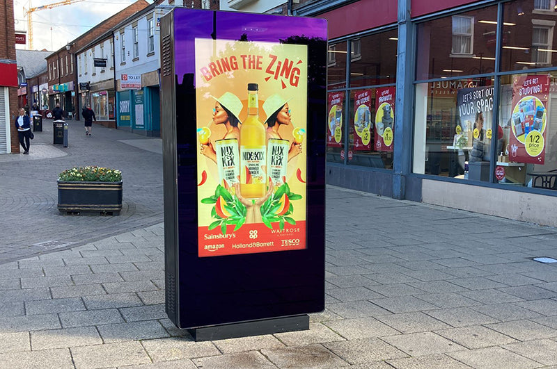 55" FREESTANDING OUTDOOR DIGITAL POSTER