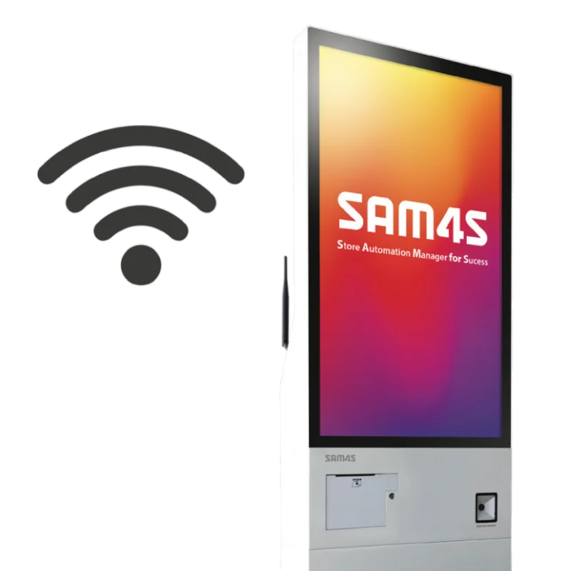 SAM4S KIOSK ASTRA SK-266 32" 128G WIN10 SCAN STAND+BASE WHITE